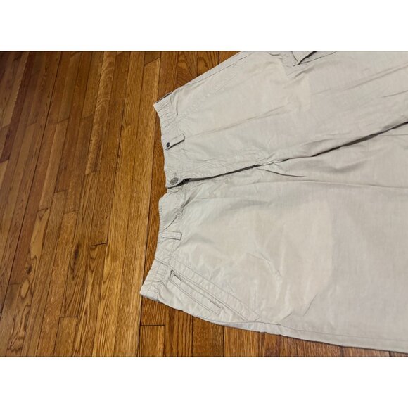 Lands' End Mens Cargo Pants Size 36x26 Beige Nylon Cotton Outdoors Hiking - Picture 3 of 8